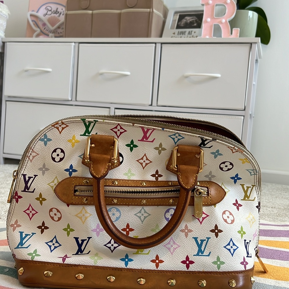 Louis Vuitton Alma Multicolor White Monogram